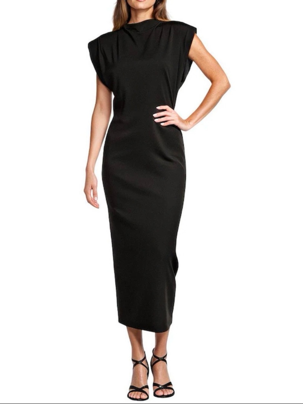 ANTONIO MELANI Olive Green Midi Dress